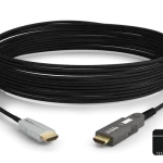 24Gbps 4-core Active Optical HDMI Cable | 4K HDR 4:4:4/60 | Kevlar strengthened | Detachable Head | CPR Rated -20M