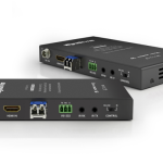 18Gbps 4K HDR OM3 Multi-Mode Fiber Extender With HDCP 2.2 and Bidirectional IR or RS-232